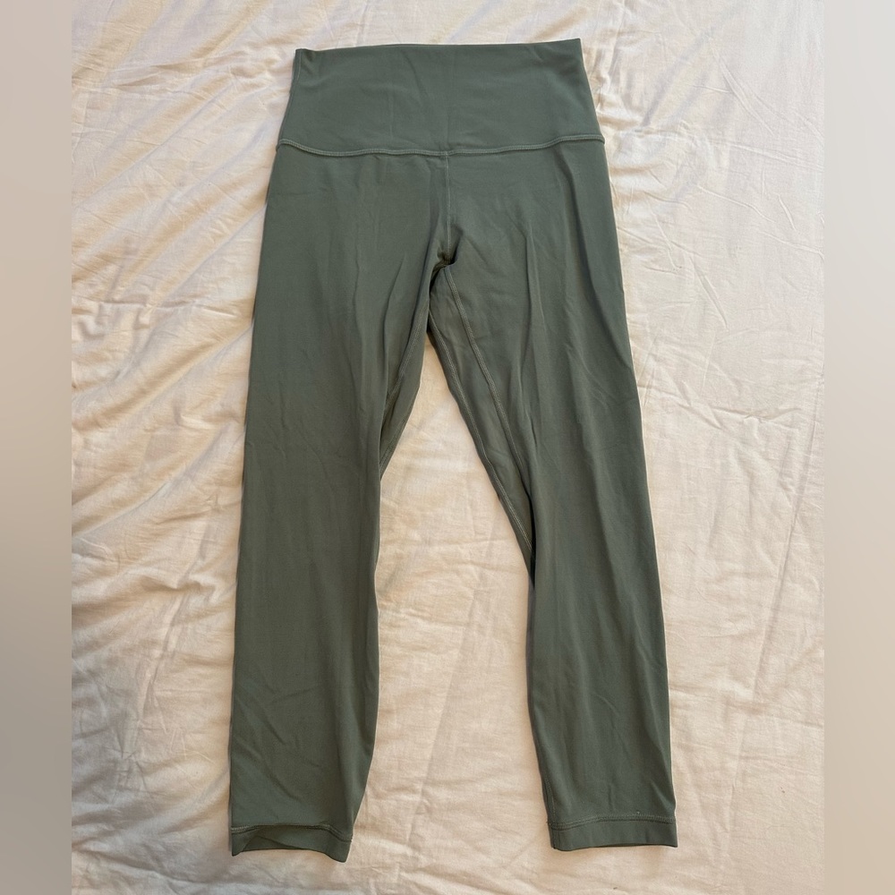 Lululemon Align 21” Cropped Olive Green Leggings